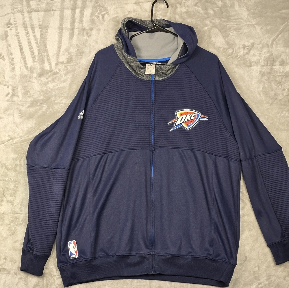 Adidas OKC Thunder Navy Hoodie